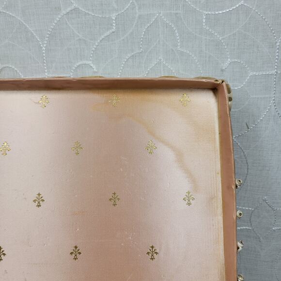 Vintage Shell Jewelry Box Satin Lined Handmade Coastal Trinket Organizer 12.5” - Picture 4 of 16